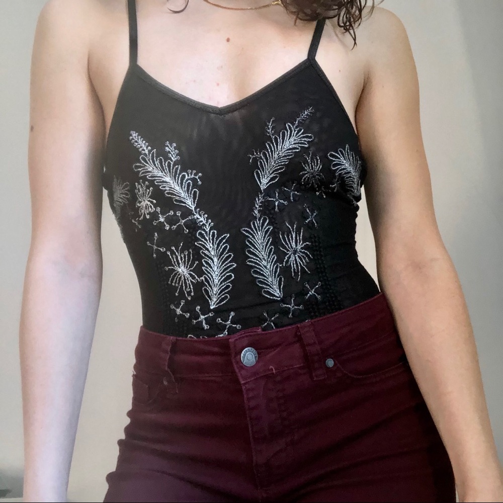 Out From Under Urban Outfitters Mesh Bodysuit